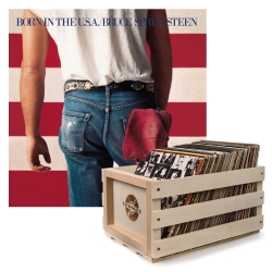 Crosley Record Storage Crate Bruce Springsteen Born In The U.s.a Vinyl Album Bundle SM-88875014281-B