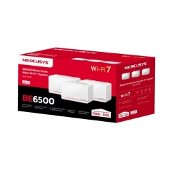 Mercusys Halo H37BE(3-pack) BE6500 Whole Home Mesh Wi-Fi 7 System, 688 Mbps At 2.4 GHz, 5760 Mbps At 5 GHz, Mlo, 4096-Qam, Ofdma, EHT160 On 5GHz Halo H37BE(3-pack)