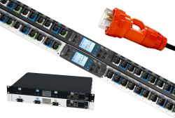 Chatsworth Ea-3462-C Monitored EConnect Pdu | Black | Horizontal 2U | Iec 32A 1P+N+E Input PDU.3462.32A