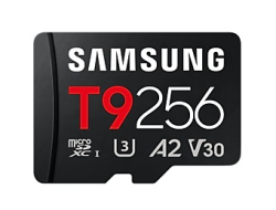 Samsung T9 256GB Micro Sd Card, CL10, 200R/130W MB/s, 3YR Wty MB-MH256T/WW