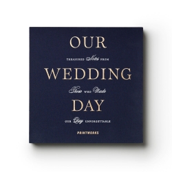Printworks Wedding Guest Book-Dark Blue PW-00753