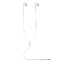 Choetech OC-A016 3.5mm Lateral In Ear Stereo Sound Wired Headphones White ELECHOOCA016