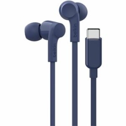 Belkin Soundform Wired Earbud Stereo Earset - Blue - Binaural - In-ear - USB Type C G3H0002FQBLV2