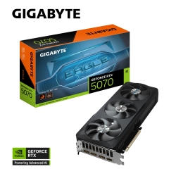 Gigabyte GeForce RTX™ 5070 Eagle OC Sff 12G, 2587 MHz, Cuda 6144, 28 Gbps, GDDR7, 192 Bit, PCI-E 5.0, Psu 750W, DisplayPort 2.1b *3 HDMI 2.1b *1 GV-N5070EAGLE OC-12GD