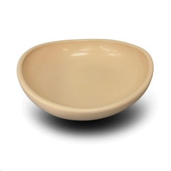 Urban Attitude Jade Medium Bowl Height 8cm Highest, 5cm Lowest, Width 27cm, Length 28cm - Stone Ivory UT260504-SI