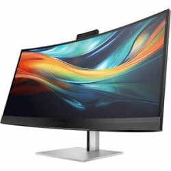 HP 740pm 40" Class Webcam 5K2K Wuhd Curved Screen LED Monitor - 21:9 - Black, Silver - 39.7" Viewable - In-plane Switching (Ips) Technology - LED Backlight - 5120 X 2160 - 1.07 Billion Colors - 300 Cd/m² - 5 Ms - Speakers - HDMI - DisplayPort - Vesa Mou