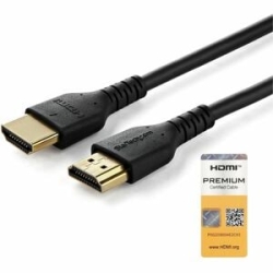 StarTech.com 3.3ft (1m) Slim Hdmi 2.0 Cable, Flexible Premium Hdmi Cord With Ethernet, 4K 60Hz HDR10, Aramid Fiber With Tpe Jacket - Slim Hdmi 2.0 Cable Supports 4K Visuals And Immersive Audio - 4K60Hz, 18Gbps, HDR10, 32-channel Surround Sound, Dolby Atm