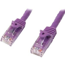 StarTech.com 10m Purple Cat5e Patch Cable With Snagless RJ45 Connectors - Long Ethernet Cable - 10 M Cat 5e Utp Cable - Make Fast Ethernet Connections With PoE Support - 10m Cat5e Patch Cable / Cat 5 Ethernet Cord / Cat5e Network Cable / Cat5e Utp Cable