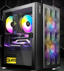 Antec NX200M Rgb M-atx, Itx Case, 3x Rgb Fan. Large Mesh Front For Excellent Cooling, Side Window, Radiator 240mm. GPU 275mm NX200M-RGB