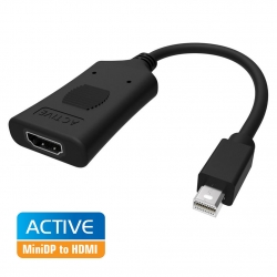 Simplecom Da101 Active Minidp To Hdmi Adapter 4k Uhd (thunderbolt And Eyefinity Compatible) Da101