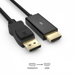 Simplecom Da201 4k Displayport To Hdmi Cable 2160p Ultra Hd 1.8m Da201