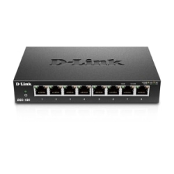 D-Link Dgs-108 8 Ports Ethernet Switch - 10/100/1000Base-T - 2 Layer Supported - 6.70 W Power Consumption DGS-108