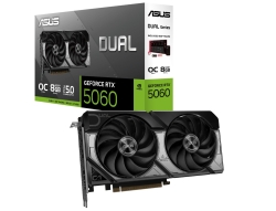 Asus Nvidia GeForce Dual Rtx™ 5060 8GB GDDR7 OC Edition, 3840 Cuda, 2565MHz, 128-bit, 7680x4320, PCIe 5.0 DUAL-RTX5060-O8G