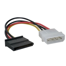 Atx 15CM 4-pin Molex Male Power To 1x Serial ATA-15pin Cable Adapter ACBPPS1HSTPOWER_B