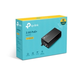 TP-Link Tl-Poe260S 2.5G PoE+ Injector, 1× 2.5G PoE Port, 1× 2.5G Non-PoE Port, Data And Power Carried Over The Same Cable Up To 100 Meters, Pocket Siz POE260S
