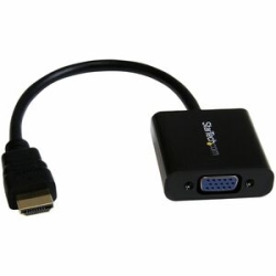 StarTech.com Hdmi To VGA Adapter - 1080p - 1920 X 1080 - Black - Hdmi Converter - VGA To Hdmi Monitor Adapter - 1 X 19-pin Hdmi Digital Audio/Video - Male - 1 X 15-pin Hd-15 - Female - Black HD2VGAE2