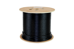 CAT6A F/Utp Uv Stabilized Ldpe Solid Core Gel Filled Cable | Roll 305m Black SLD.C6AFUTP.UVGF.BLACK