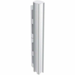 Awm-P40G-W Post - 400mm (15.75") Height - Silver Post W/ White Trim AWM-P40G-W