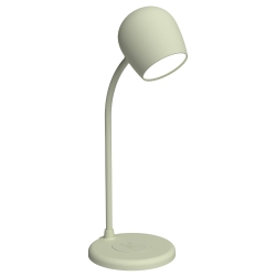 Kreafunk Ellie Lamp W/ Qi Charger And Bluetooth Speaker - Dusty Olive KFEW08