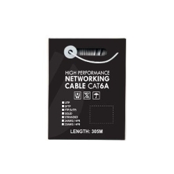 4C | CAT6A U/Utp 23AWGx4P, Pvc Jacket | Supplied On Plastic Reel | 305m White SLD.C6AUUTP.WHITE