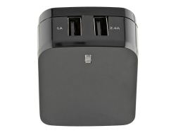 Startech Dual Port USB Wall Charger 17W/3.4A Travel Charger 110V/220V 2YR USB2PACBK