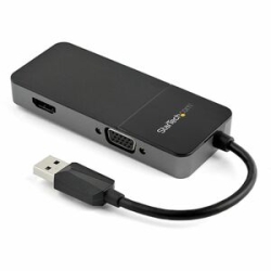 StarTech.com USB 3.0 To Hdmi And VGA Adapter -4K/1080p USB Type A Dual Monitor Multiport Display Adapter Converter -External Graphics Card - 1 X 9-pin Type A USB 3.0 USB Male - 1 X 15-pin Hd-15 VGA Female, 1 X Hdmi Hdmi 1.4 Digital Audio/Video Female - 3