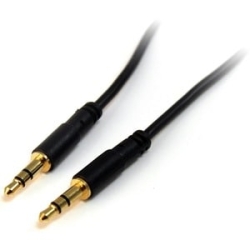 3 Ft Slim 3.5mm Stereo Audio Cable - M/M MU3MMS