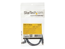 Startech 1M 3 Ft Right Angle USB-C Cable - M/M - USB 2.0 Ltw USB2CC1MR