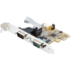 StarTech.com Serial Adapter - Low-profile Plug-in Card - PCI Express X1 - Pc, Linux - 2 X Number Of Serial Ports External 21050-PC-SERIAL-CARD