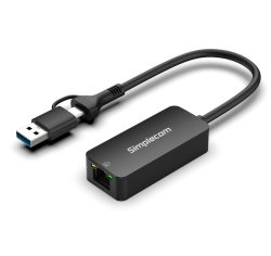 Simplecom NU405C SuperSpeed Usb-c And Usb-a To 2.5G Ethernet Network Adapter 2.5Gbps LAN NU405C