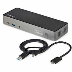 StarTech.com USB-C & USB-A Dock, Hybrid Triple Monitor Laptop Docking Station DisplayPort & HDMI 4K 60Hz/85W PD/6x USB/GbE, Taa - Universal Hybrid USB-C USB-A Dock (USB 10Gbps) - 4K Triple Monitor Docking Station With DisplayPort (DP 1.4) & HDMI 2.0 - 85
