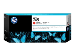 HP 745 300-Ml Chromatic Red Designjet Ink Cartridge - Z2600/Z5600 HPF9K06A