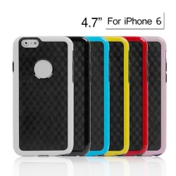 Carbon Fiber Back Cover For 4.7 Inch Apple IPhone 6 (Black/White/Blue/Red/Pink/Yellow) MOBACC5494IP6BACKC