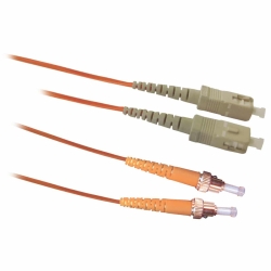 2M Lc - St Fibre Optic Cable 50/125 Duplex Multimode OM2 Patch Lead ZZZ-OMMOM2-LCST-2M