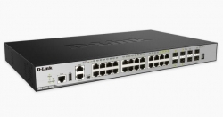 D-link 28-port Gigabit Xstack Layer 3+ Managed Stackable Switch With 24 1000base-t (4 Combo Sfp)