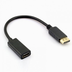 Cable Adapter: Display Port(M) To Hdmi(F) 15Cm 4K Dp-Hdmi-Mf-15Cm-4K