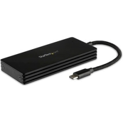 StarTech.com Drive Enclosure - USB 3.1 Type C Host Interface - Uasp Support External - Black - 1 X SSD Supported - 1 X Total Bay - Aluminium SM21BMU31CI3