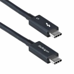 StarTech.com 1.5ft (50cm) Thunderbolt 5 Cable, 80Gbps/120Gbps, 240W Pd, 8K 60Hz, Certified Thunderbolt Cable, Compatible W/TB4/USB-C - Certified Thunderbolt 5 Cable Supports Bidi 80Gbps/8K 60Hz/240W Pd; Ideal For High Performance Laptops/16in MacBook Pro
