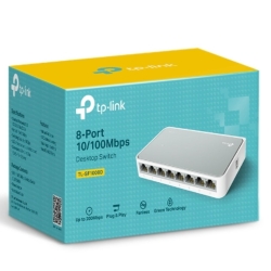(CH)TP-Link Tl-Sf1008D 8-port 10/100M Desktop Switch, 8 10/100M RJ45 Ports, Plastic Case, Supports Auto Mdi/Mdix TL-SF1008D