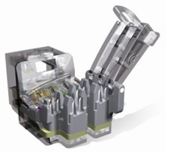 Leviton - Cat6 Plus Snap In Jack Unshielded - Tool Free LE-C6CJAKU002