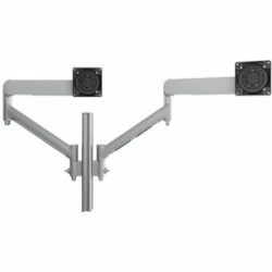 Atdec Awms-2-D40 Mounting Arm For Monitor, Curved Screen Display, Flat Panel Display - Silver - Landscape/Portrait - 2 Display(s) Supported - 68.6 Cm To 96.5 Cm (38") Screen Support - 15.97 Kg Load Capacity - 75 X 75, 100 X 100 - Vesa Mount Compatible -