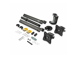 Startech.Com Dual Monitor Desk Mount <27", <8KG, Full Motion, H/Adj, Vesa, Black, 5YR ARMBARDUOG