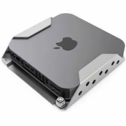 Mac Mini Security Mount With Keyed Cable Lock Silver - 75 X 75, 100 X 100 - Vesa Mount Compatible - Aluminium MMEN76CL