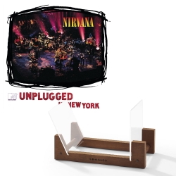 Nirvana Mtv Unplugged Vinyl Album & Crosley Record Storage Display Stand UM-4247271-BS