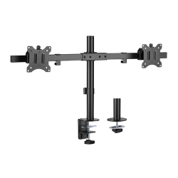 Brateck Pole Mount Dual-Screen Monitor Mount Fit Most 17"-32" Monitors, Weight Capacity (per Screen): 9kg Vesa 75x75/100x100 LDT57-C02