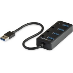 Hub - USB 3 4-Port With On/Off Switches HB30A4AIB