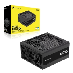 Corsair RMx Series RM750x Fully Modular Power Supply (Au): 750W, 80+ Gold, 4x PCIe, 8x Sata, 2x Eps, Zero Rpm, Atx 3.1 CP-9020285-AU