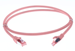 0.25m CAT6A S/Ftp Lszh Ethernet Network Cable | Pink 004.100.9001