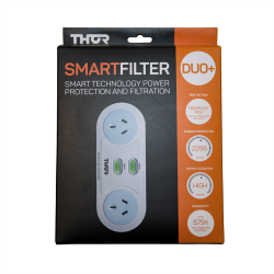 Thor Smart Filter Duo+ | 2 Outlet Smart Filter Surge Protected Power Board 011.165.1140