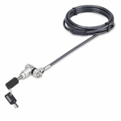 StarTech.com 3-in-1 Universal Laptop Lock 6.6ft, Master Keyed Locking Cable, Security Cable, Compatible W/Noble Wedge®/Nano/K-Slot - 3-in-1 Universal Laptop Lock Compatible W/Noble Wedge®/K-Slot/Nano Security Slots - Master Key On Demand - Adjustable L